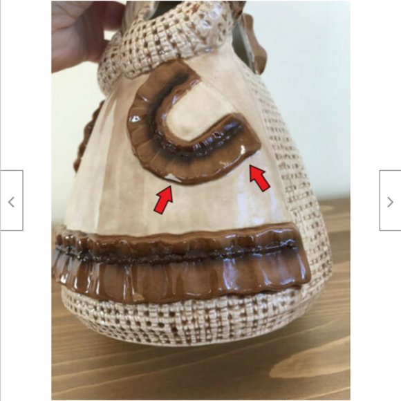 Country Kitchen Utensil Holder Ceramic Doll Vintage Sittre 1979 Art Brush Holder - Picture 5 of 9